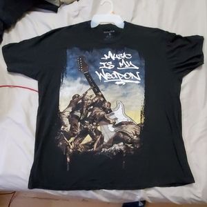Music Is My Weapon T Shirt